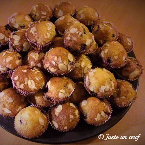 Muffins fruits rouges et amandes
