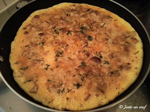 Omelette aux cèpes