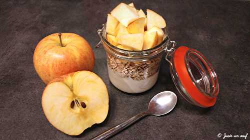 Petit déjeuner pomme céréales