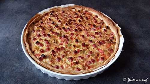 Quiche jambon/poireaux