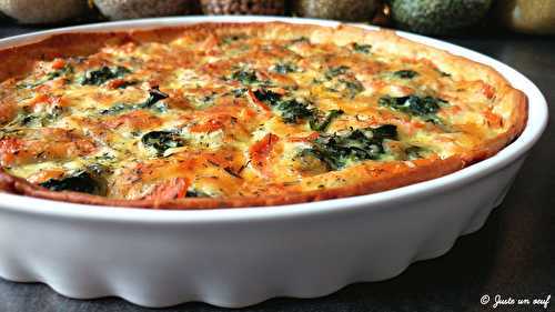 Quiche saumon épinards