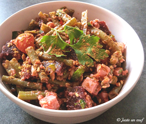 Salade composée - Haricots verts et betteraves