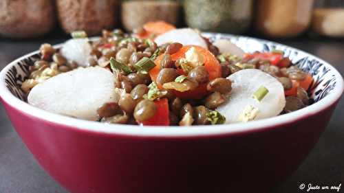 Salade de lentilles aux carottes