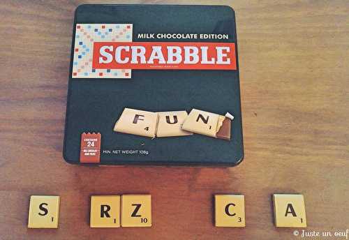 Scrabble en chocolat...