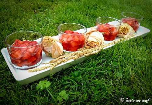 Semaine autour de la Fraise - Nouvelle recette sucrée : Fraises poêlées au miel