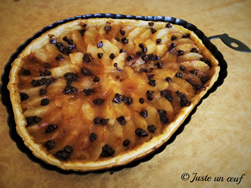 Tarte poire chocolat