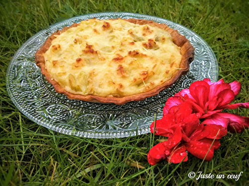 Tartelette aux poireaux et crème de gruyère