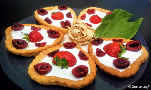 Tartelettes au yaourt et fruits rouges