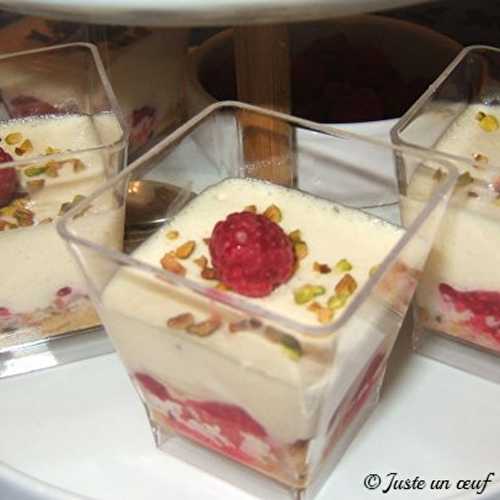 Tiramisu aux framboises