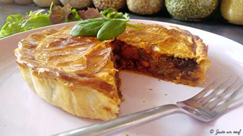 Tourte au Tajine de légumes aux pruneaux