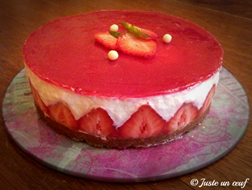 Bavarois façon fraisier 