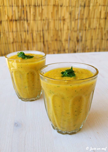 Gaspacho carotte courgette au cumin 