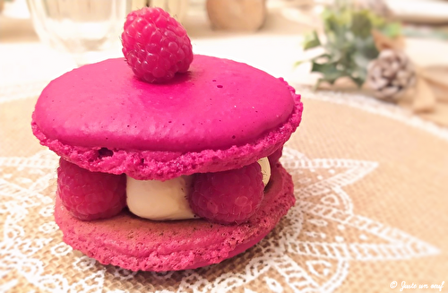 Macaronnade à la framboise 