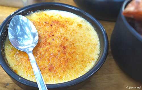 Crème brûlée au fromage de chèvre 