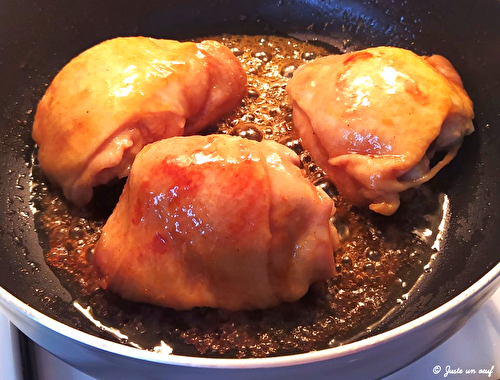 Poulet laqué au curry et au miel 