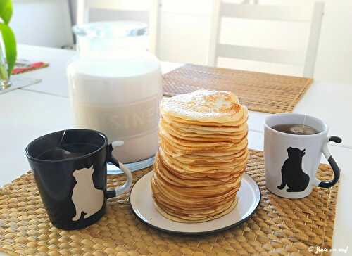 Pancakes au lait d'avoine et de vache 