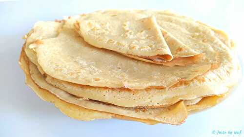 Crêpes sans lait 