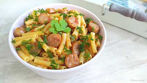 One pot pasta à la saucisse