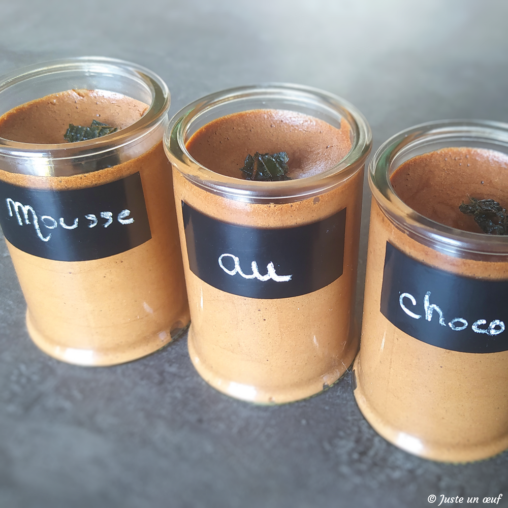 Mousse au chocolat au jus de pois chiches