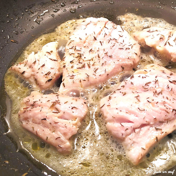 Filet de lieu noir au citron 