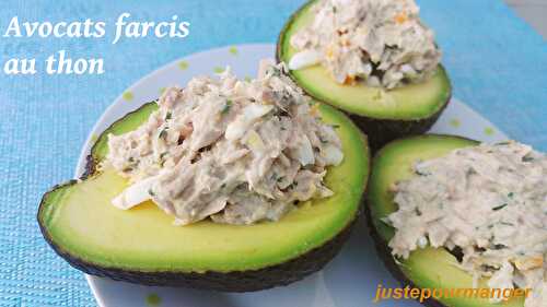 Avocats farcis au thon