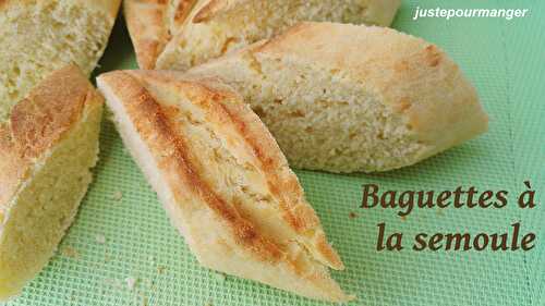 Baguettes à la semoule