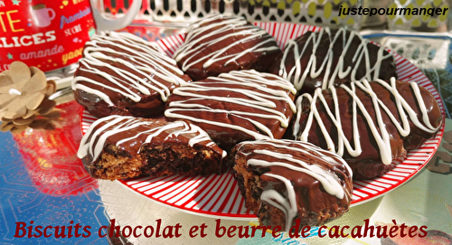 Biscuits chocolat et beurre de cacahuètes