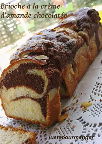 Brioche à la crème d’amande chocolatée