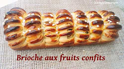 Brioche aux fruits confits