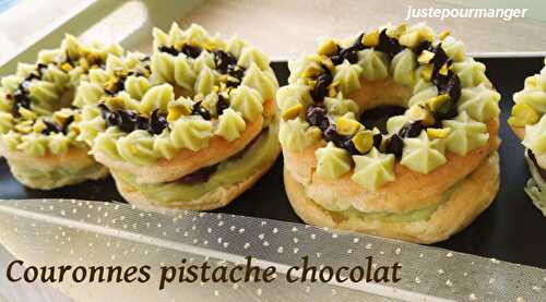 Couronnes pistache chocolat