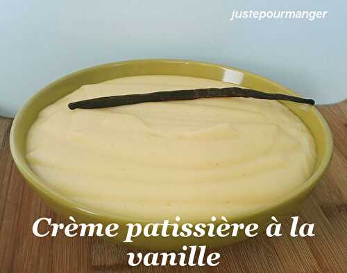 Crème pâtissière à la vanille