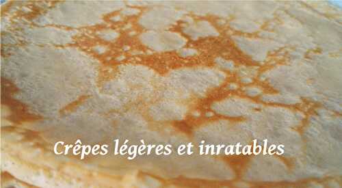 Crêpes légères et inratables