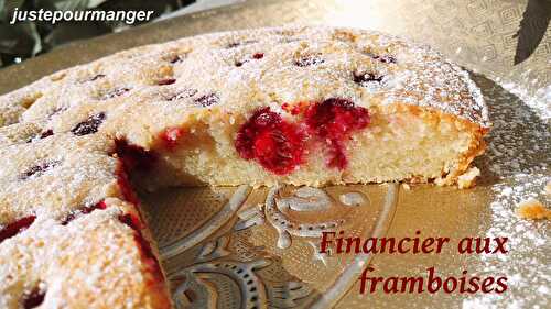 Financier aux framboises