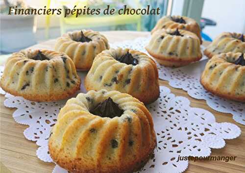 Financiers aux pépites  de chocolat