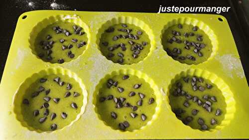 Financiers pistache et chocolat