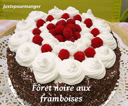 Fôret noire aux framboises