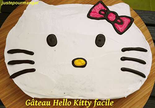 Gâteau Hello Kitty facile