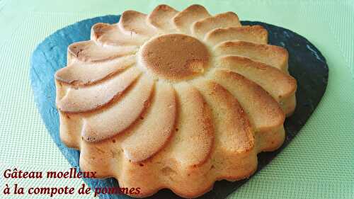 Gâteau moelleux à la compote de pommes