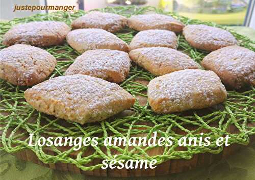 Losanges amandes anis et sésame