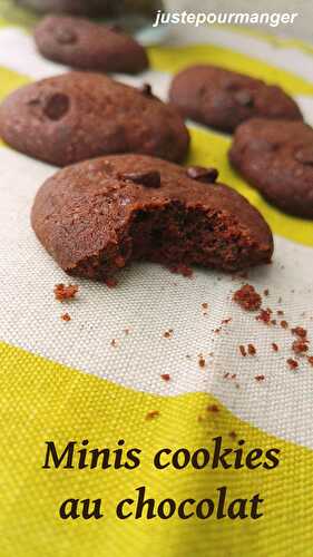 Minis cookies au chocolat