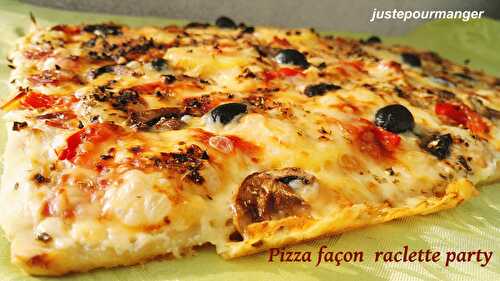 Pizza façon raclette party