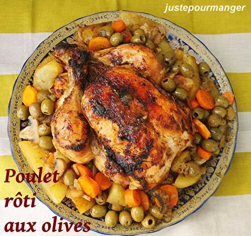 Poulet rôti aux olives