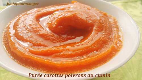 Purée de carottes et poivrons