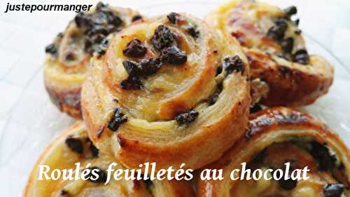 Roulés feuilletés au chocolat