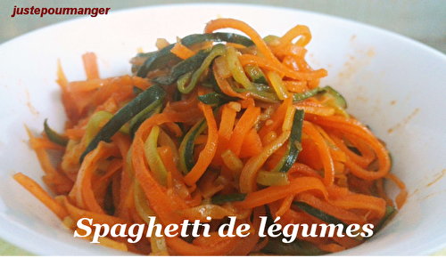 Spaghettis de légumes