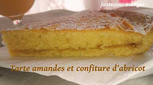 Tarte amandes et confiture d’abricot