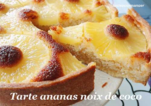 Tarte ananas noix de coco