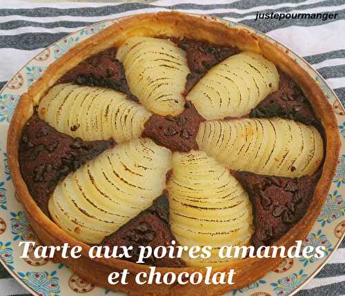 Tarte aux poires amandes et chocolat