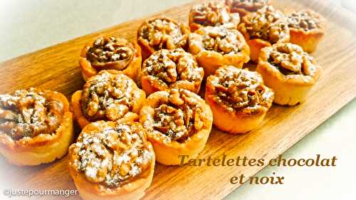 Tartelettes au chocolat et aux noix