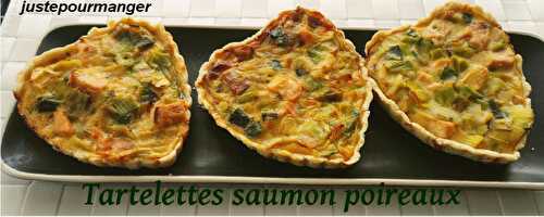 Tartelettes saumon poireau